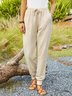 Solid Bamboo Casual Pants