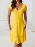 Casual Regular Fit Short Sleeve Knit Dress