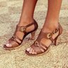 JFN  New Style Elegant Buckle Strap Sandals