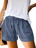 Women's Summer Elastic Waist Casual Shorts