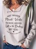 Gray Shawl Collar Cotton-Blend Long Sleeve Top