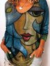 Casual Long Sleeve Shift Top