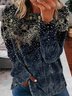 Women's Floral Crew Neck Vintage Spring/Fall Long Sleeve Sweatshirt