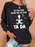 Women's Crew Neck Painting Casual Autumn Long Sleeve Sweatshirt
