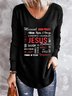 V Neck Letter Casual Shirts & Tops