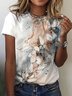 JFN Crew Neck Floral Vacation T-Shirt/Tee