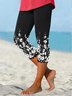JFN Floral Casual Capris Leggings