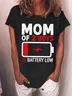 Women's Cap Sleeve Tee T-shirt Summer Letter Cotton-Blend Crew Neck Daily Going Out Sweet Top