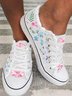 JFN Fashion Floral Ultralight Breathable Sports Canvas Shoes