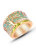 JFN Vintage Epoxy Epoxy Diamond Tree of Life Ring