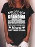 Women Text Letters Long Sleeve Tee T-shirt Crew Neck Casual Spring/Fall Top