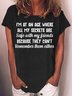 Women Text Letters Short Sleeve Tee T-shirt Crew Neck Casual Summer Top