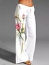 Floral Loose Casual Long Pants