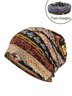 National Pattern Baotou Cap Two Usages Scarf/Hat No Pilling