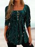 Regular Fit Square Neck Casual Top