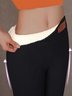 Tight Plain Casual Pants