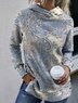 Loose Boho Paisley Raglan Sleeve Sweatshirt
