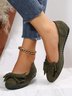 Bow Knot Anti-Suede Upper Flats