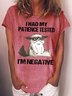 Women's Text Letters Short Sleeve Tee T-shirt Crew Neck Casual Summer Top