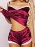 Christmas Sexy Contrast Camisole Shorts Home Pajama Set