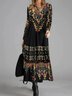 Crew Neck Ethnic Regular Fit Dress
