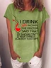 Women Text Letters Short Sleeve Tee T-shirt Crew Neck Casual Summer Top