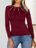 Casual Regular Fit Color Block T-Shirt