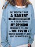 Women Text Letters Crew Neck Casual Spring/Fall Long Sleeve Sweatshirt
