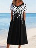 Elegant Floral Lace Loose Dress