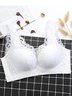 Soft Comfortable Lace Push Up Adjustable Non-Wireless Cotton Bra