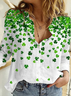 Women's Shamrock Print Shirt