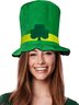 Velvet Topper Irish Day Green Shamrock Plaid Holiday Party Accessories
