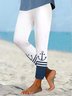 Casual Anchor Sea Tight Leggings