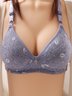 Sexy Feather Print Push Up Adjustable Bra