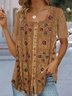Square Neck Casual Ethnic Shirt