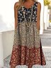 Plus Size Loose Casual Floral Pritned Dress