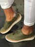 JFN  Slide Flat Heel Hollow-Out Round Toe Casual Women Breathable Sneakers
