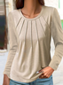 Casual Plain Loose Shirt