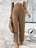 Women's Plain Long Pant Casual Spring/Fall Trousers