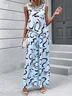 Women's Abstract Graphic Daily Going Out Two Piece Set Sleeveless Simple Summer Top With Pants Matching Set