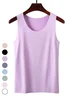 Women's Sleeveless Tank Top Camisole Summer Plain Crew Neck Daily Going Out Casual Top