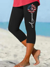 Women Sunflower Casual All Season Long Leggings