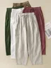 Women Plain Long Pant Casual Spring/Fall Trousers