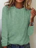 Women's Long Sleeve Tee T-shirt Spring/Fall Striped Crew Neck Daily Going Out Casual Top