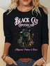 Women's Long Sleeve Blouse Spring/Fall Halloween Jersey Crew Neck Daily Going Out Casual Top