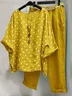 Women Polka Dots Two-Piece Set Daily Half Sleeve Casual Summer Top With Pants Matching Set