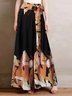 Women's Floral Long Pant Casual Spring/Fall Trousers