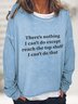 Women's Crew Neck Text Letters Casual Spring/Fall Cotton-Blend Long Sleeve Sweatshirt