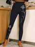 Women's Floral Casual All Season Long Leggings
