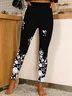 Women's Floral Casual All Season Long Leggings